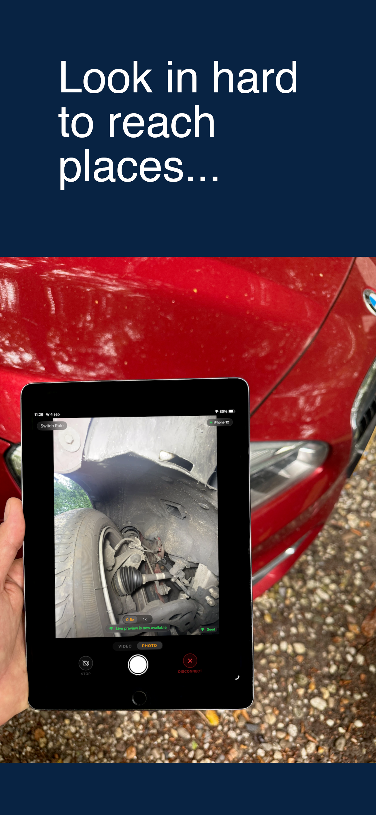 Double Vision — look underneath your car